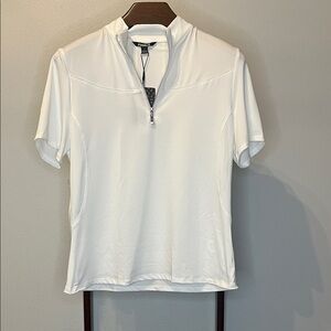 AceGolfs Women's Classic White Short Sleeve Tee Golf Shirt